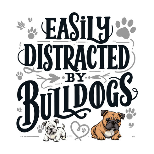 Easily distracted by frenchies - V12 - The Stars T-Shirt